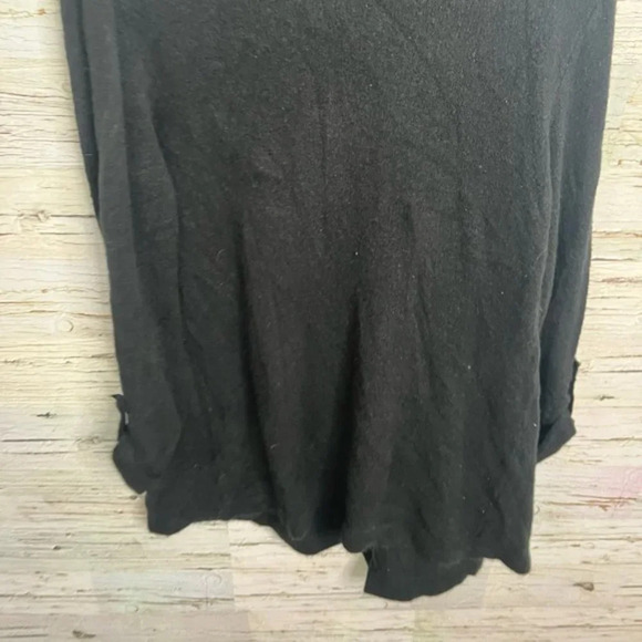 Cashmere Wool  Blend Black Sweater cardigan medium - Picture 8 of 9
